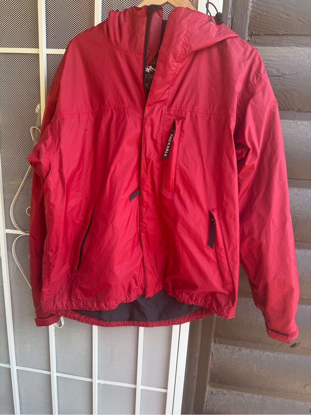 Pacific Trail Men's "Pac Tech" Performance Packable Windbreaker Rain Jacket.